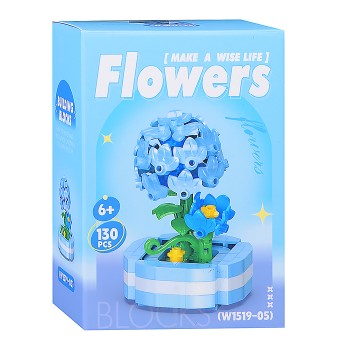 Конструктор "Цветок" (130 дет.) в коробке