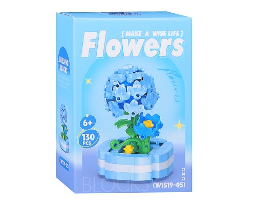 Конструктор "Цветок" (130 дет.) в коробке