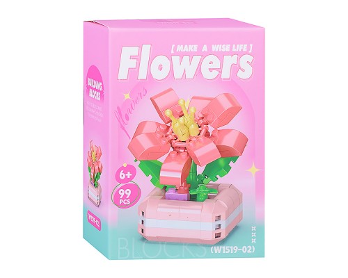 Конструктор "Цветок" (99 дет.) в коробке