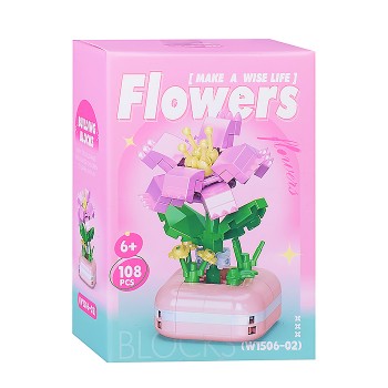 Конструктор "Цветок" (108 дет.) в коробке