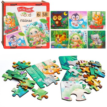 Пазлы 58 "Far far land" (6 пазлов)