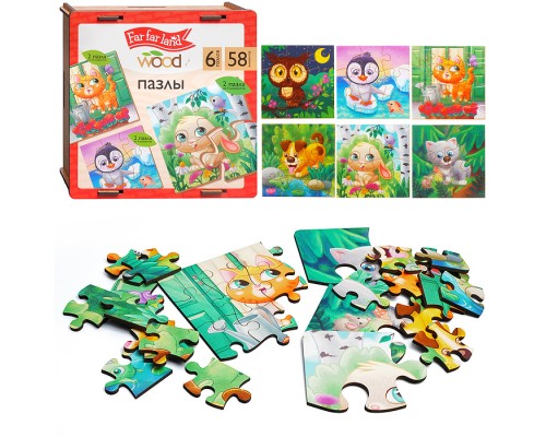 Пазлы 58 "Far far land" (6 пазлов)