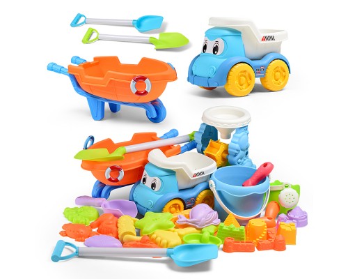 Набор для игры в песке "Пляжные приключения" в сетке (30 предметов)
