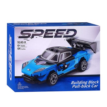 Конструктор "Машинка" (64 дет.) в коробке