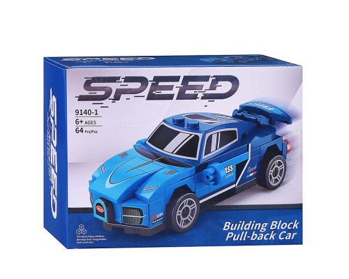 Конструктор "Супер машинка" (64 дет.) в коробке