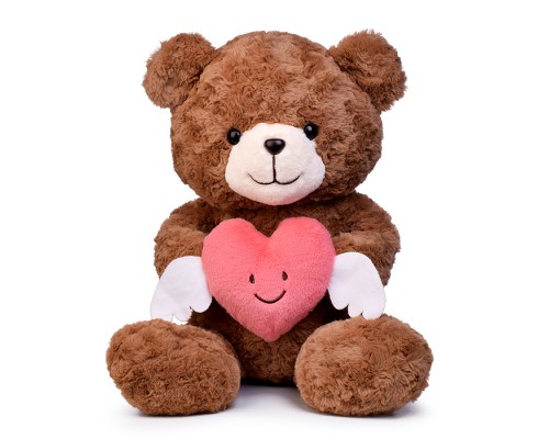 Мягкая игрушка "Медведь с крылатым сердцем" 50 см