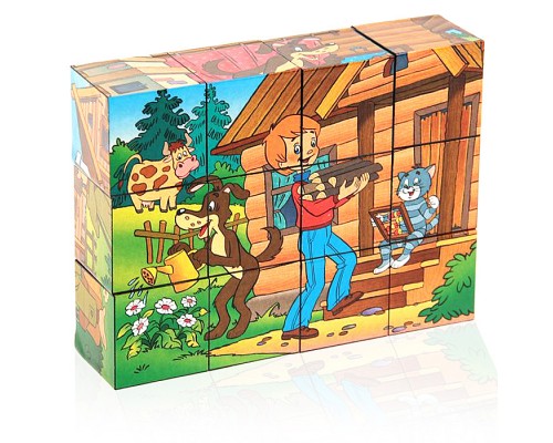 Кубики 12шт "Простоквашино - 2" (С/м)