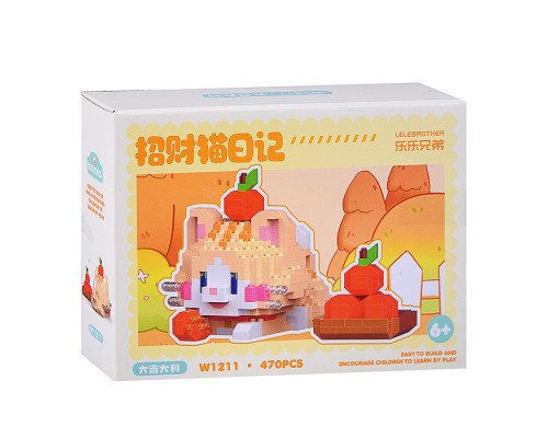 Конструктор "Кошка с апельсином" (470 дет.) в коробке