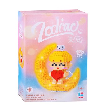 Конструктор "Девочка с сердцем" (490 дет.) в коробке