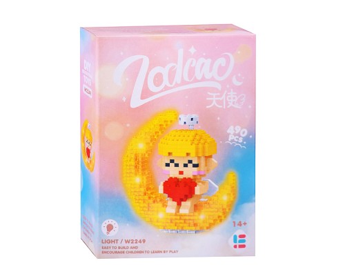 Конструктор "Девочка с сердцем" (490 дет.) в коробке