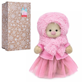 Зайка Ми в меховой шапке и курточке (большой)