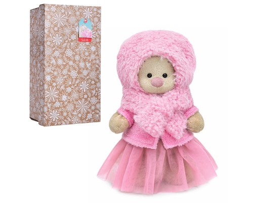 Зайка Ми в меховой шапке и курточке (большой)