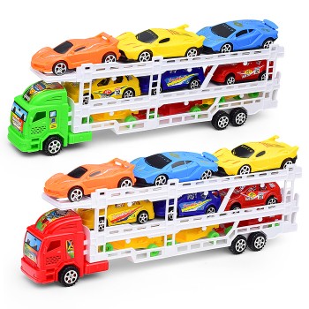 Машина "Автовоз" 6 гоночных машин, инерционная, пол колпаком
