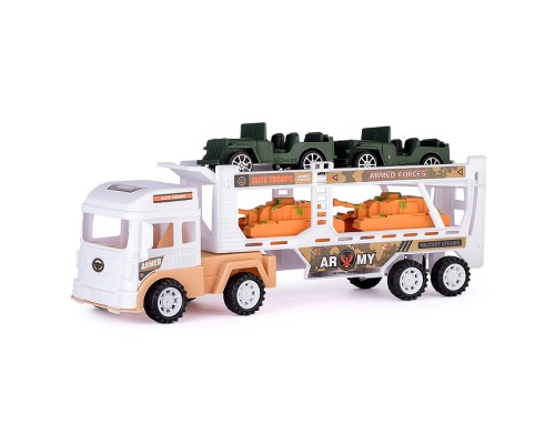 Автовоз, с военным транспортом, под колпаком