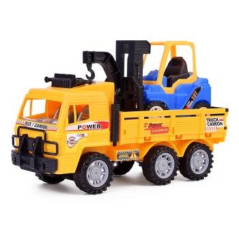 Набор машин "Самосвал" с погрузчиком, под колпаком