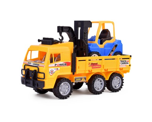 Набор машин "Самосвал" с погрузчиком, под колпаком