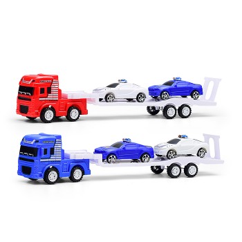 Автовоз "Мегатехника" с полицейскими авто, под колпаком