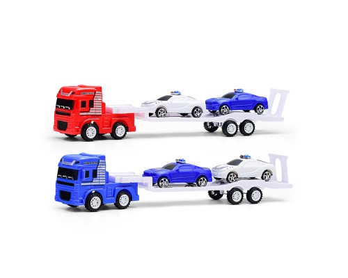 Автовоз "Мегатехника" с полицейскими авто, под колпаком