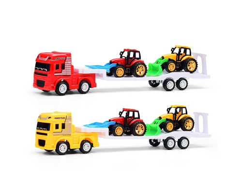 Автовоз "Технорейс" с сельскохозяйственной техникой, под колпаком