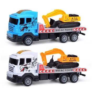 Автовоз "Трансавто" с экскаватором, в пакете