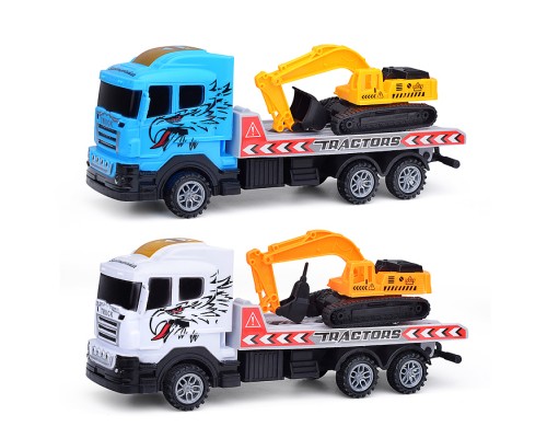 Автовоз "Трансавто" с экскаватором, в пакете