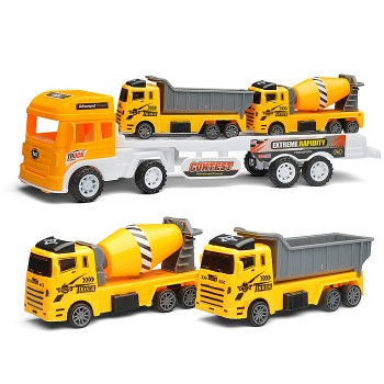 Автовоз "Стройка" с техникой, под колпаком