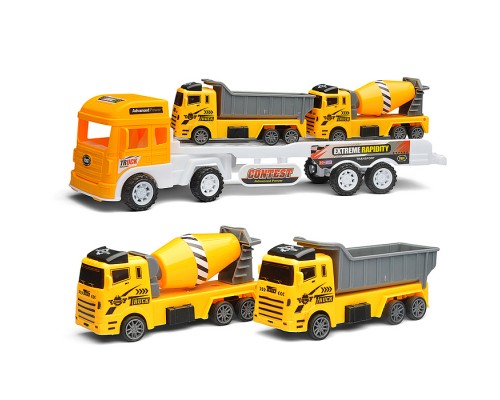 Автовоз "Стройка" с техникой, под колпаком