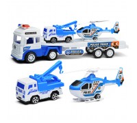 Автовоз "Полиция" с техникой, под колпаком