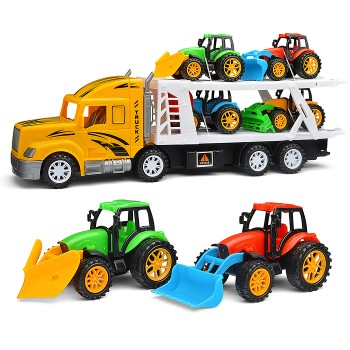 Автовоз "Мега сила" с сельхоз техникой, под колпаком