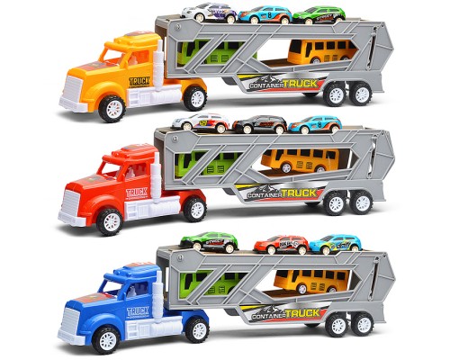 Автовоз "АвтоШаттл" с набором машин, под колпаком