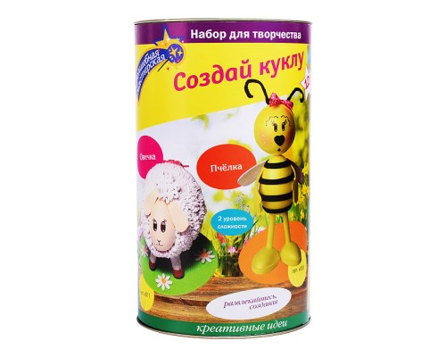Набор для творчества. Создай куклу "Овечка"