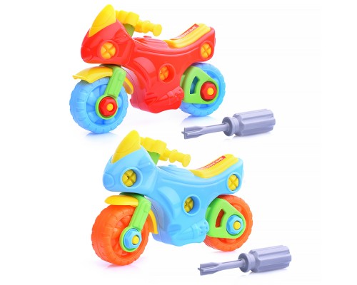 Конструктор-транспорт "Мотоцикл" (25 элементов) (в пакете)