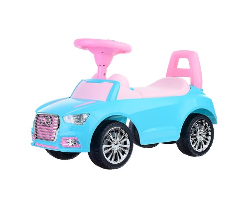 Каталка-автомобиль "SuperCar" №2 со звуковым сигналом (бирюзовая)