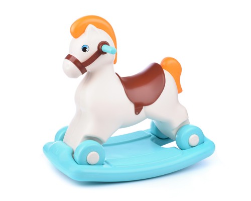 Каталка-качалка "Пони" сафари (бирюзовый)