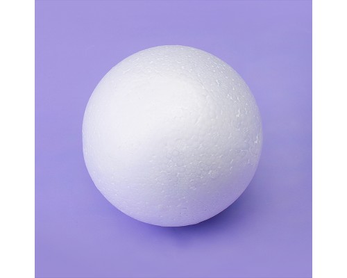Заготовка для декорирования "Шар" из пенополистирола, d=120 мм, в пластиковом пакете с подвесом