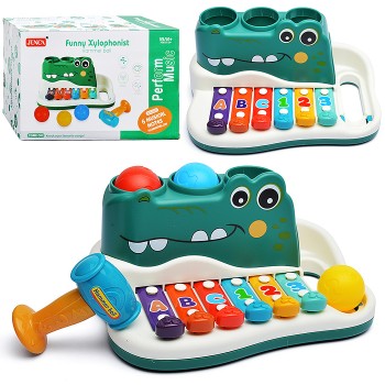 Металлофон "Крокодил" в коробке