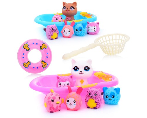 Набор для купания "Кошечка с друзьями" в пакете
