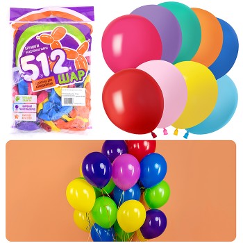 Шар (10''/25 см) Ассорти, пастель, 100 шт.