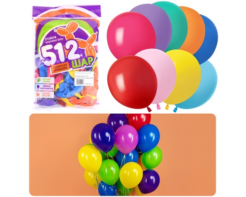 Шар (10''/25 см) Ассорти, пастель, 100 шт.