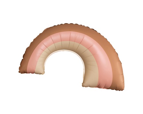 Шар (32''/81 см) Фигура, Радуга, Розовый, Сатин, 1 шт. в уп.