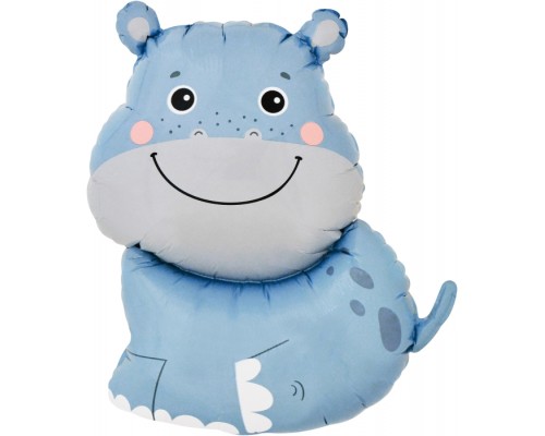 Шар (31''/79 см) Фигура, Бегемотик, 1 шт. в уп.