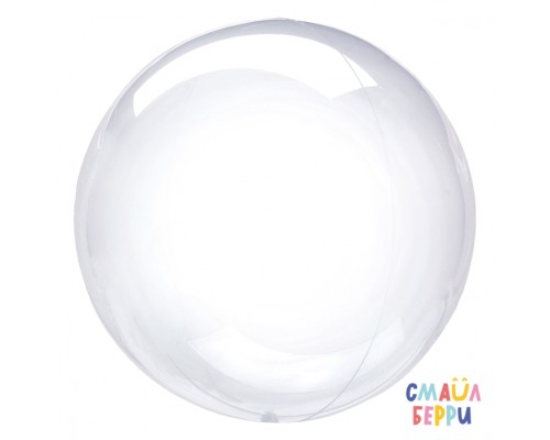 Шар (36''/91 см) Сфера, Deco Bubble, Прозрачный, Кристалл, 1 шт. в уп.