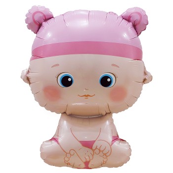 Шар (33''/84 см) Фигура, Малышка Девочка, 1 шт. в уп.