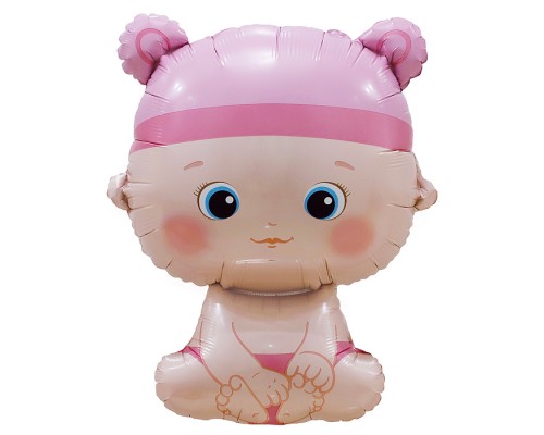 Шар (33''/84 см) Фигура, Малышка Девочка, 1 шт. в уп.