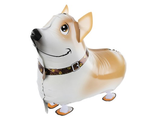 Шар 3D (24''/61 см) Ходячая Фигура, Корги, 1 шт. в уп.