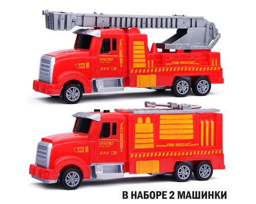 Набор машин "Пожарная фура" в пакете