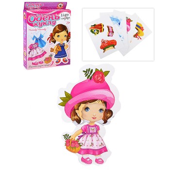 Одень куклу. Малышка Машенька (на липучках)