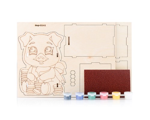 Роспись по дереву. Копилка "Свинка"