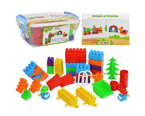Игрушка-конструктор детский, набор "Юный агроном" 52 детали