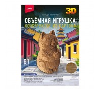 Конструктор из картона. Объёмная игрушка "Кот"